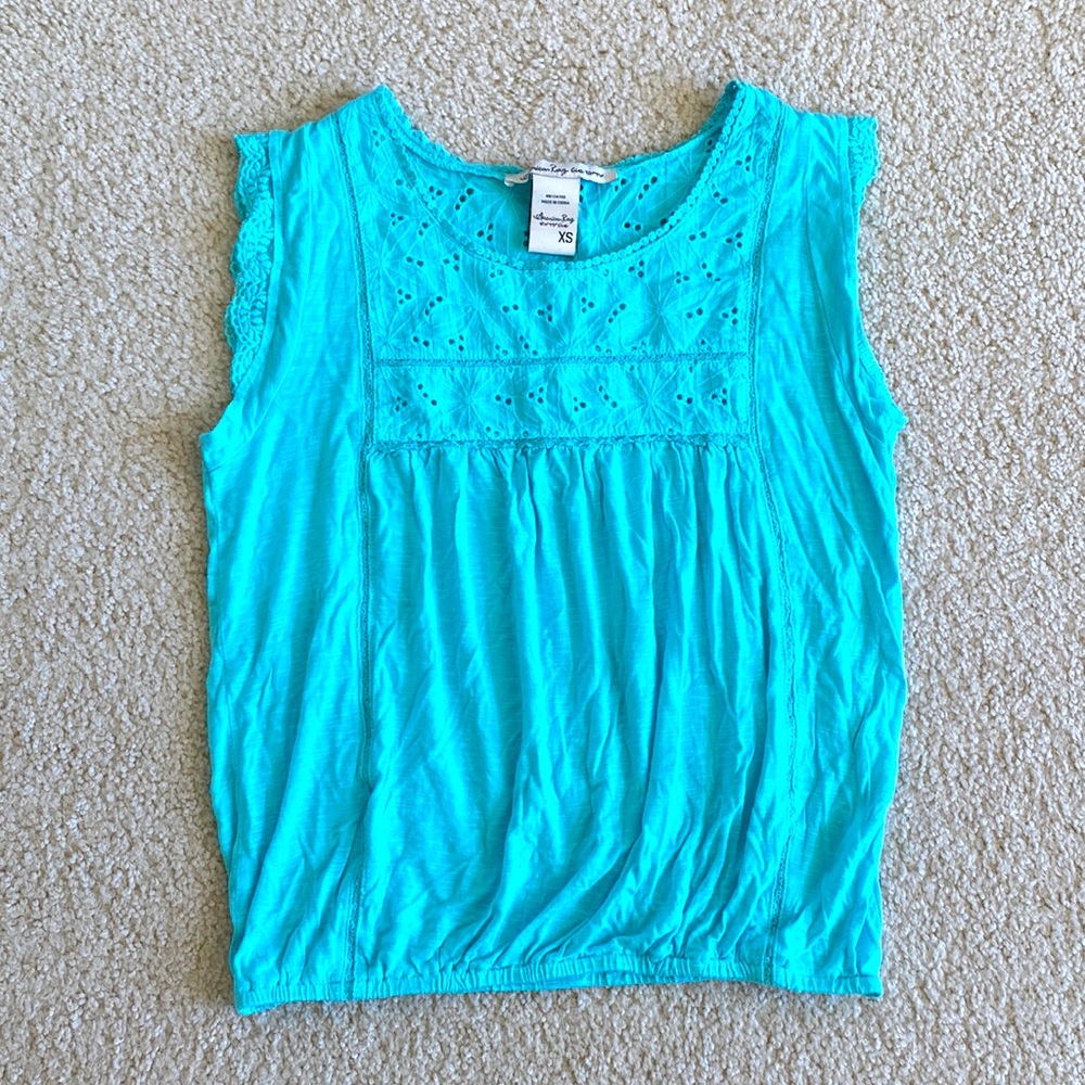 American Rag Cute Blue T shirt Size XS